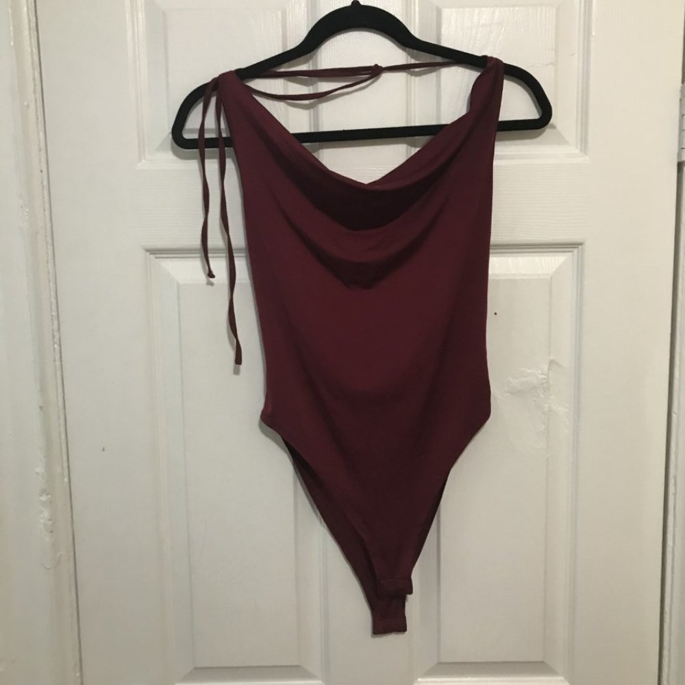 Red Halter Bodysuit